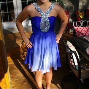 Royal blue sherri hill prom/homecoming dress